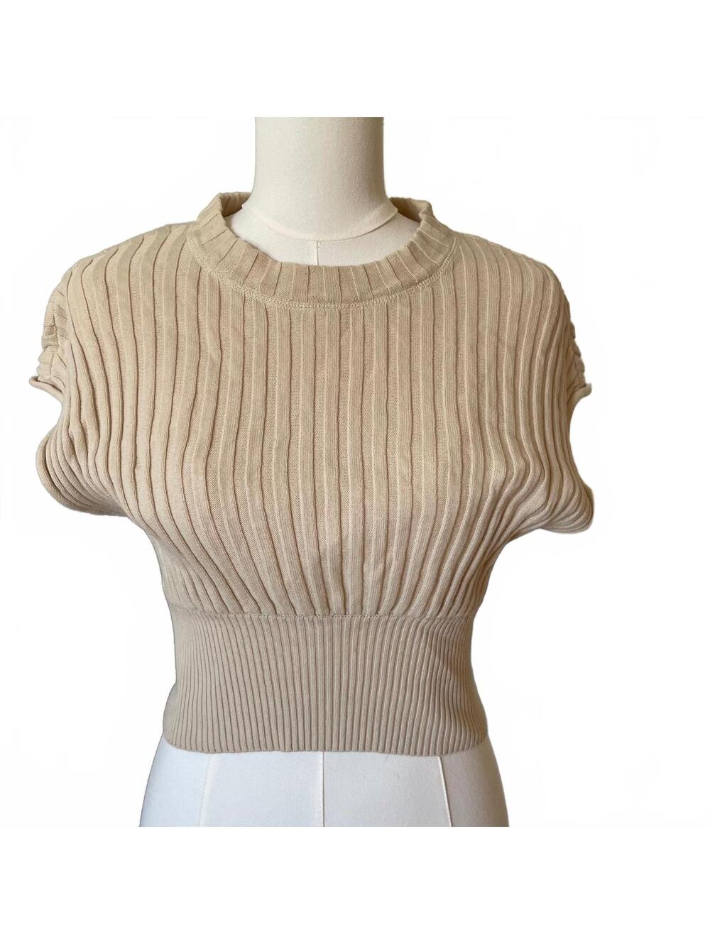 Free people beach crop top cream